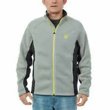 ‏ Spyder Foremost Full Zip Gray Jacket Weight Core Sweater