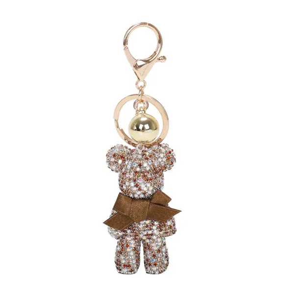 050- Brangio Crystal Teddy Bear Keychain