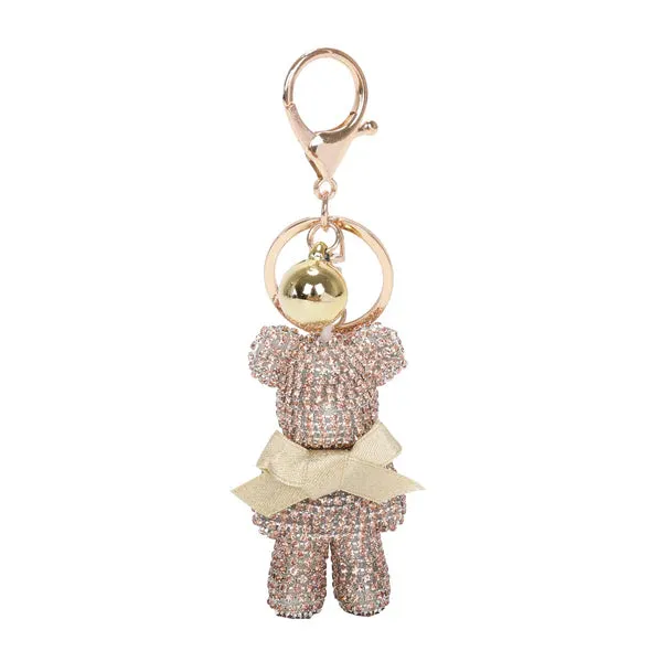 050- Brangio Crystal Teddy Bear Keychain