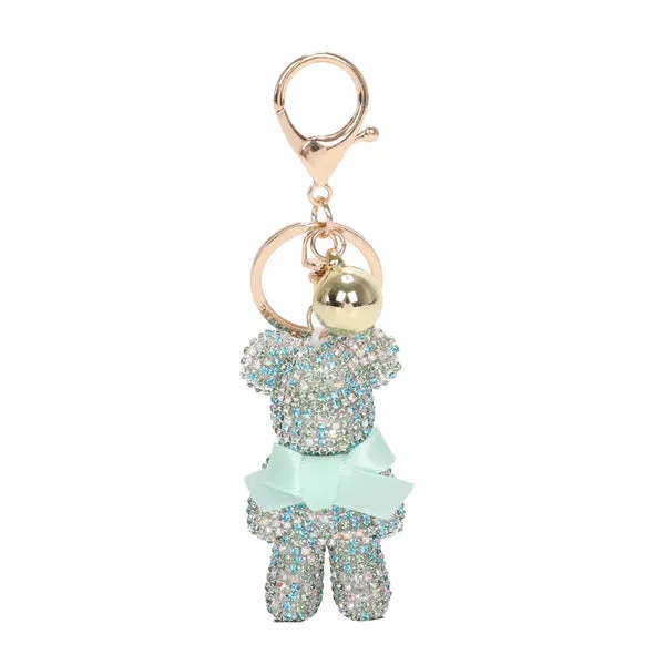 050- Brangio Crystal Teddy Bear Keychain