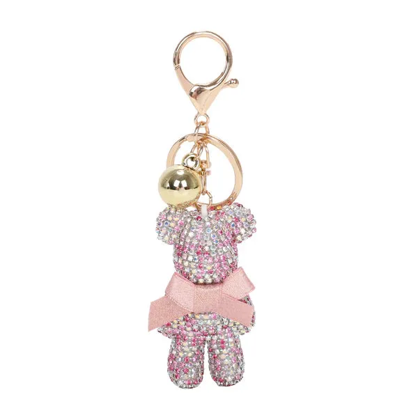 050- Brangio Crystal Teddy Bear Keychain