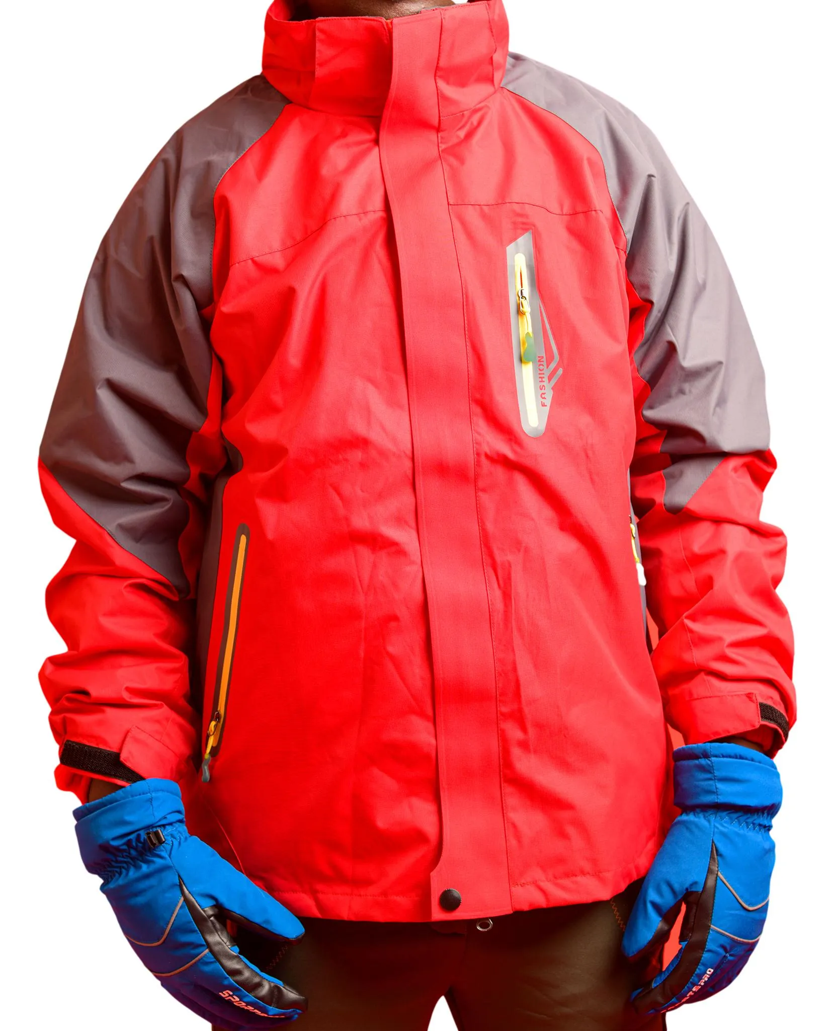 3 in 1 hiking jacket Outdoor waterproof, windproof mountaineering jacket with detachable hat and fleece jacket