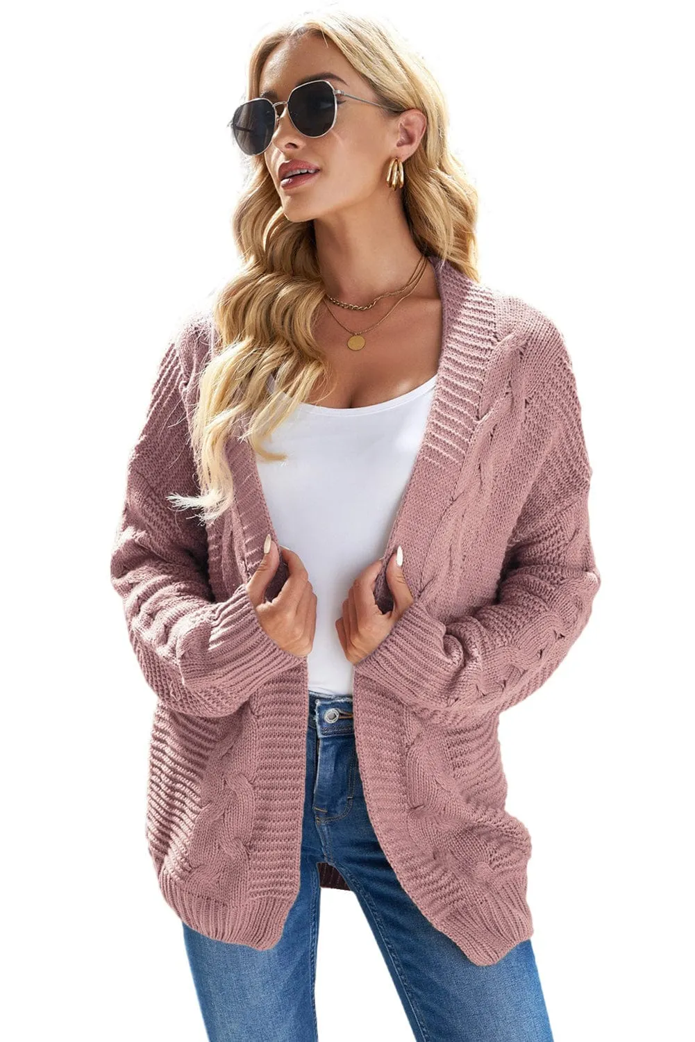 3/4 Sleeve Knit Cardigan