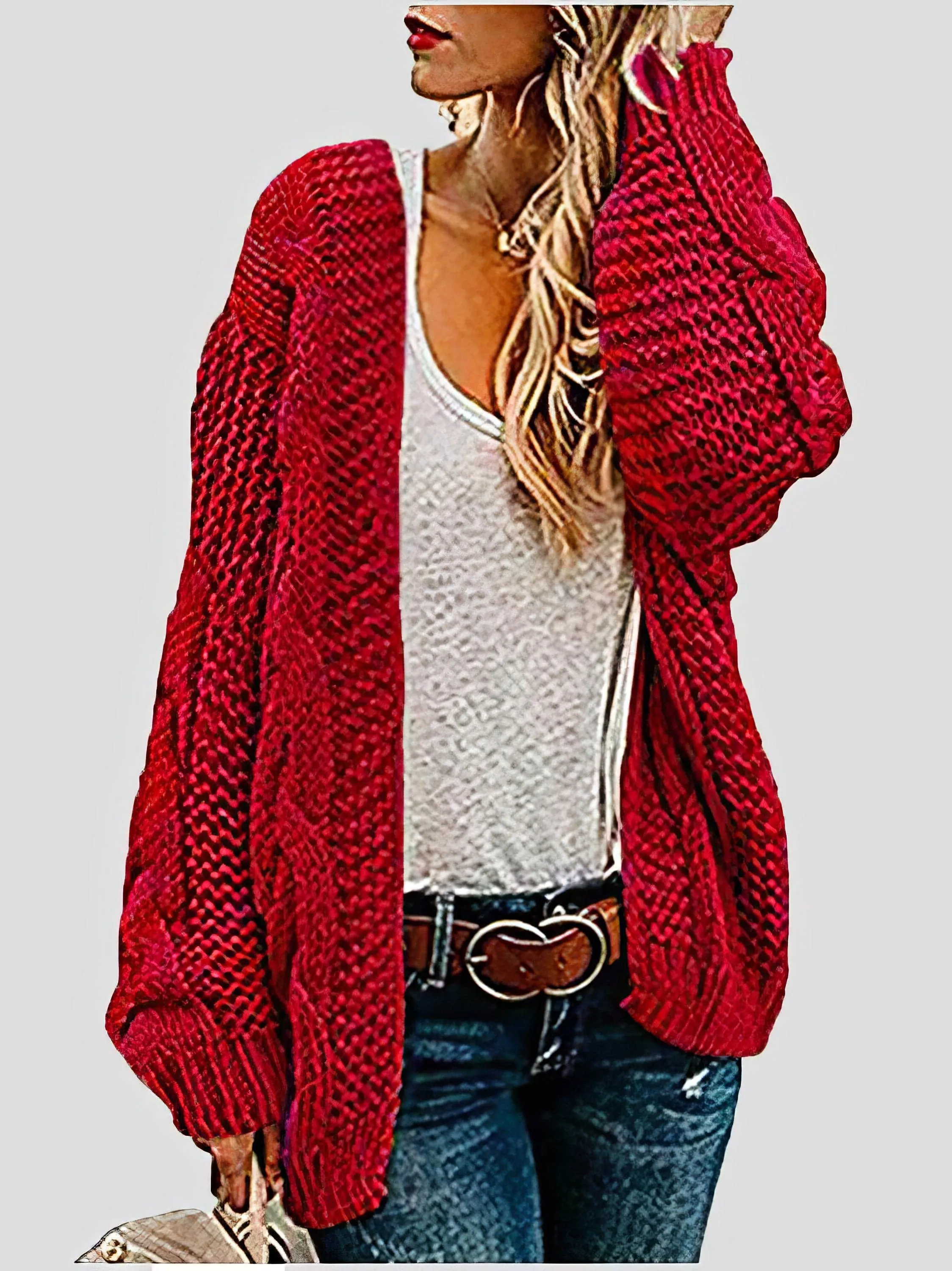 3/4 Sleeve Knit Cardigan