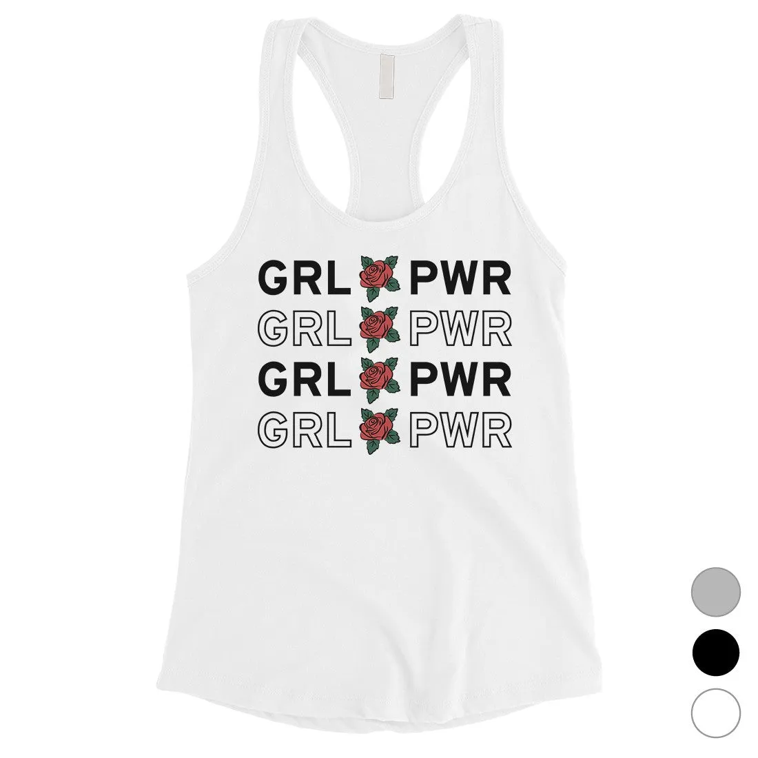 365 Printing Girl Power Womens Radiant Strong Tank Top Gift For Friend