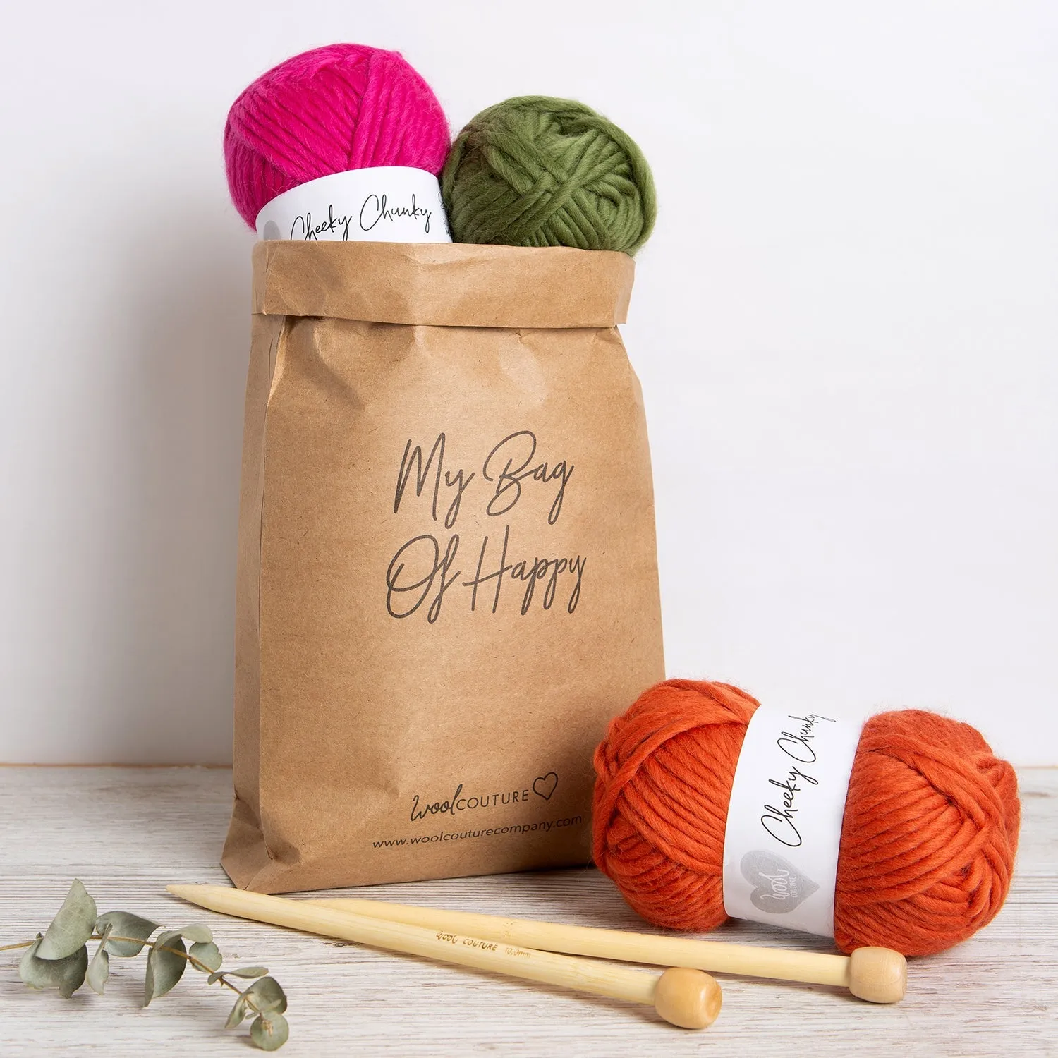 Accessories Knitting Kit - Ellie Hat Forest Green