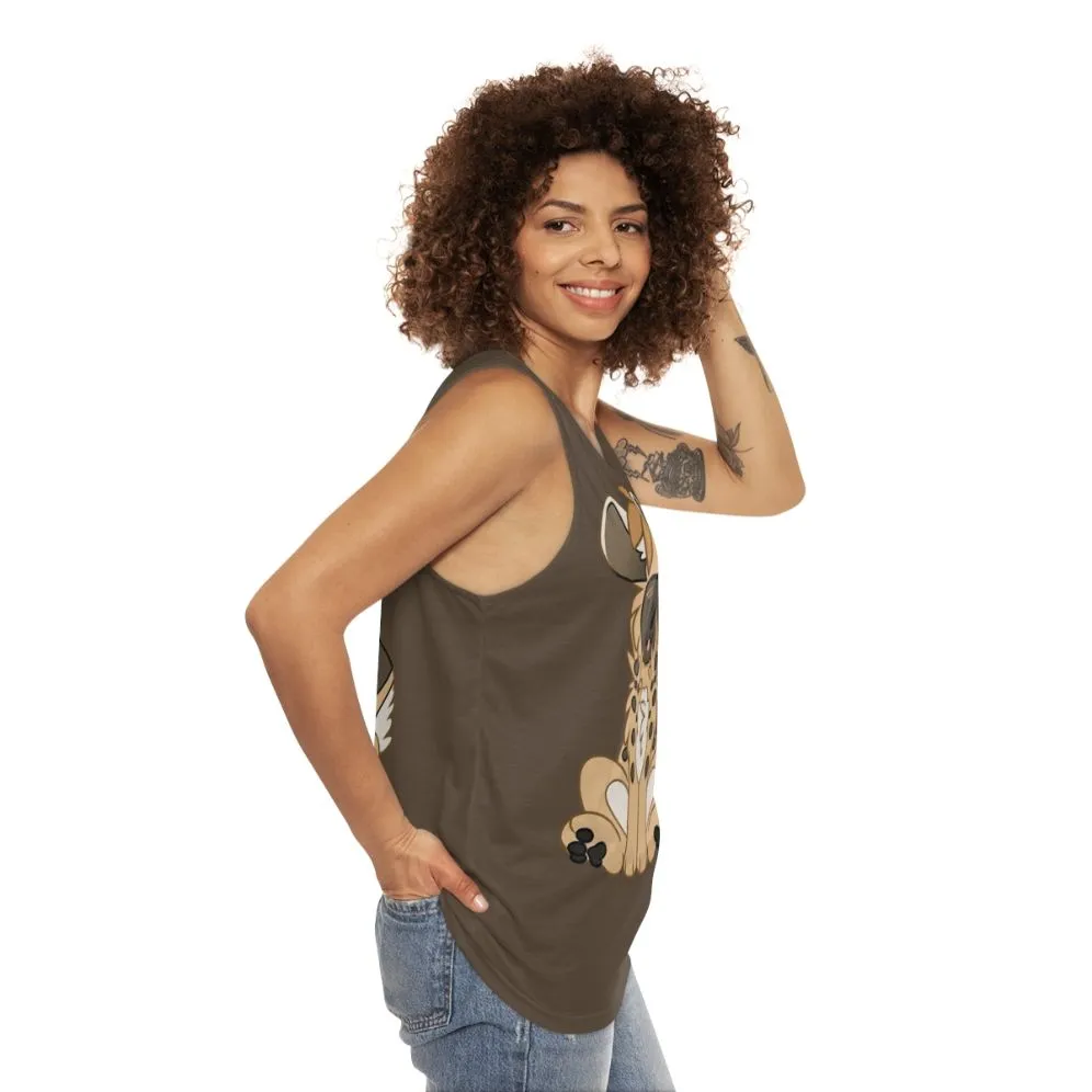 Adorable Chibi Hyena Unisex Tank Top