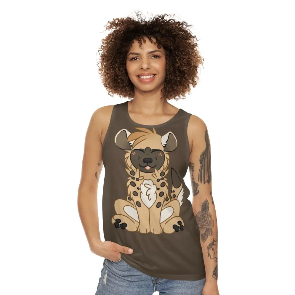 Adorable Chibi Hyena Unisex Tank Top