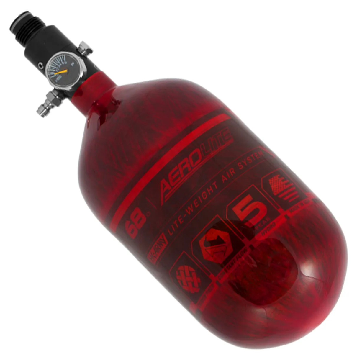 AeroLite Carbon Fiber Tank - 68ci / 4500psi  - Red