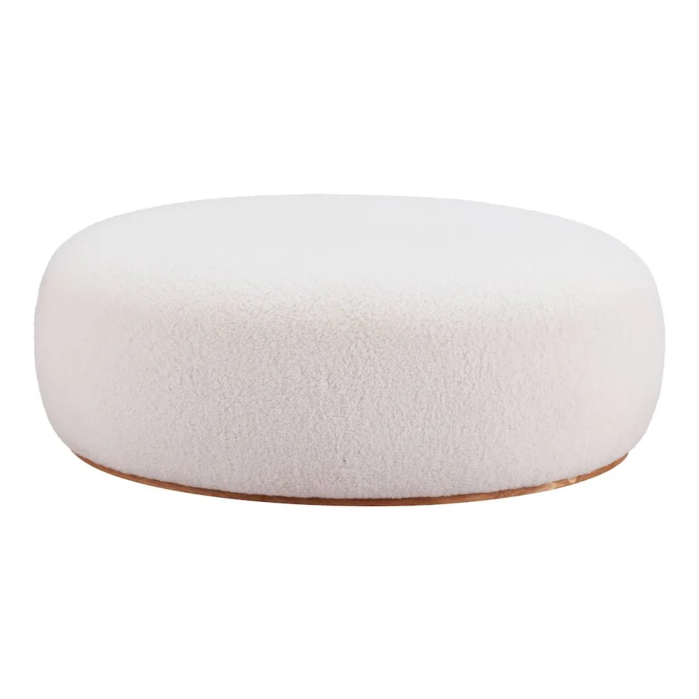 Amber Selma Cho Luxury White  Minimalist Ottoman