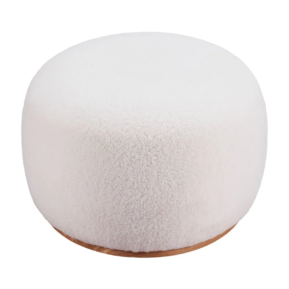 Amber Selma Cho Luxury White  Minimalist Ottoman