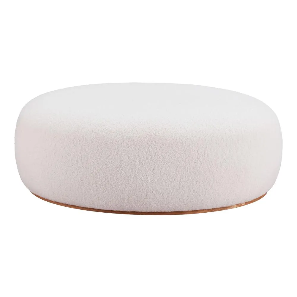 Amber Selma Cho Luxury White  Minimalist Ottoman