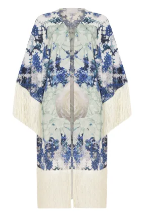 ATHENA PROCOPIOU Cracked Ice Fringe Kimono