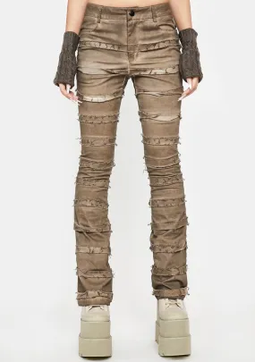 Atmosphere Strappy Distressed Skinny Pants