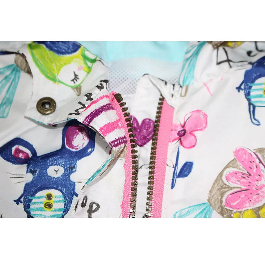 Autumn Outerwear Graffiti Jackets For Girls - Free Shipping to N.A.