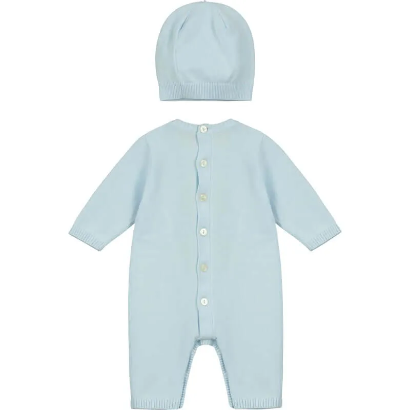 Baby Boys Easton Blue Knitted Set