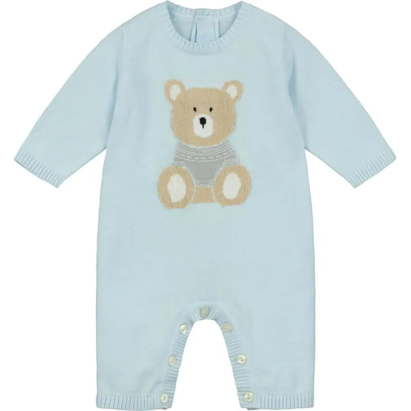 Baby Boys Easton Blue Knitted Set