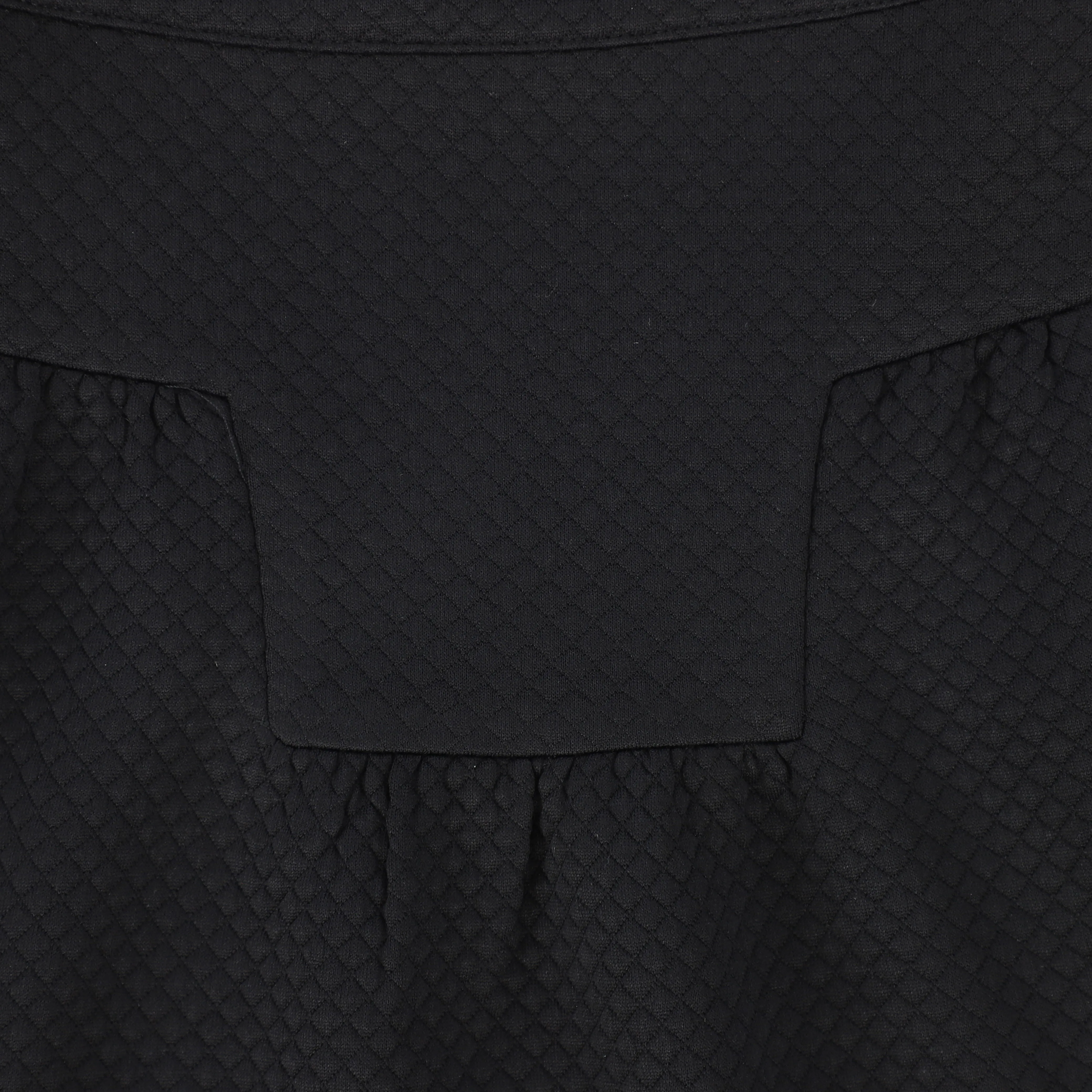 BACE COLLECTION BLACK DROP WAISTED QUILTED SKIRT [Final Sale]