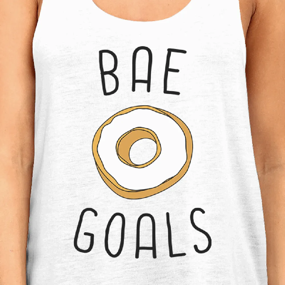 Bae Goals Women's Cute Graphic Tank Top Gift Ideas For Food Lovers