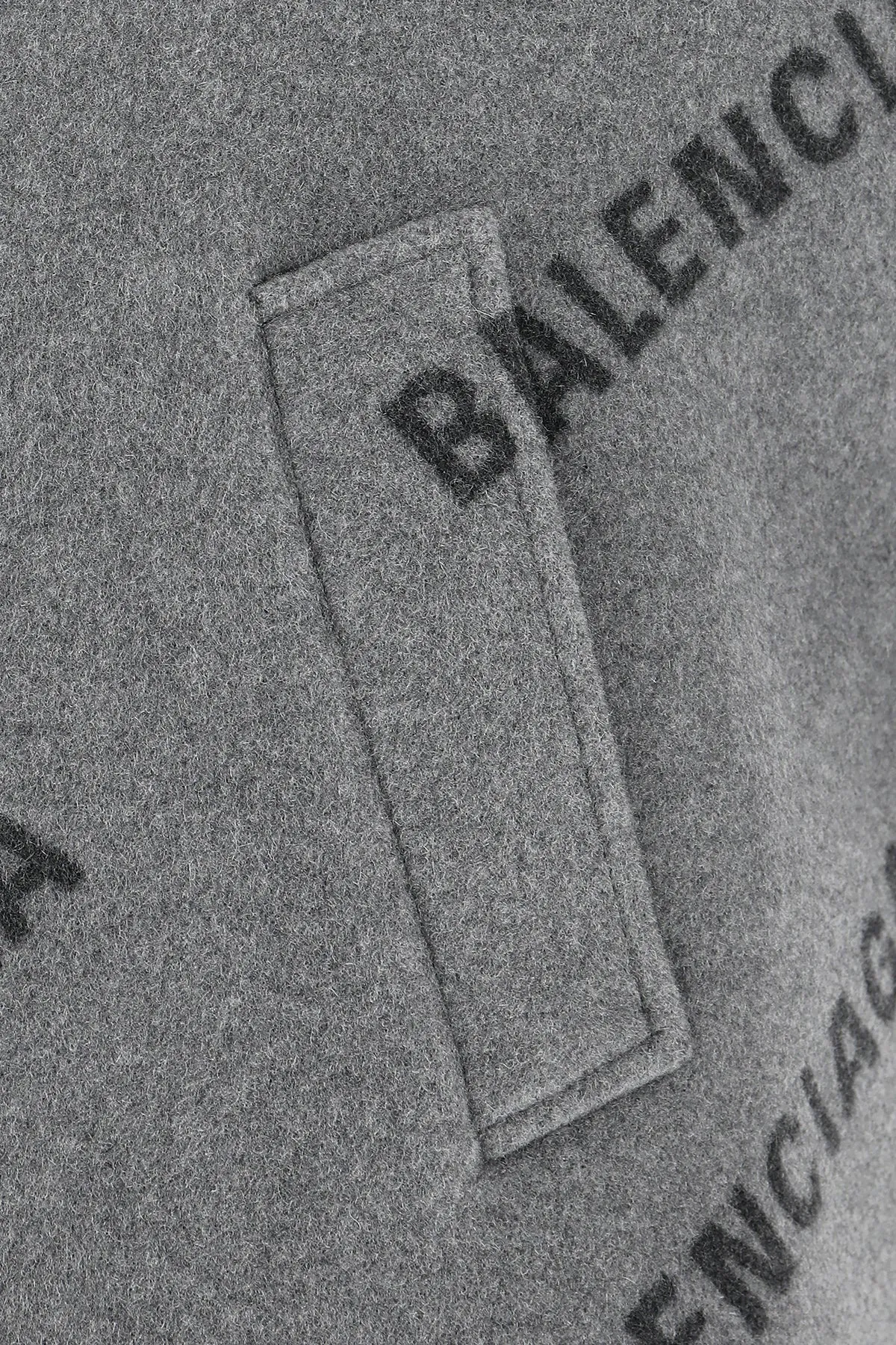 Balenciaga Logo Printed Coat