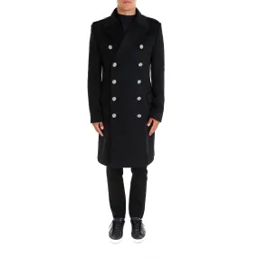 Balmain Double Breasted Long Coat