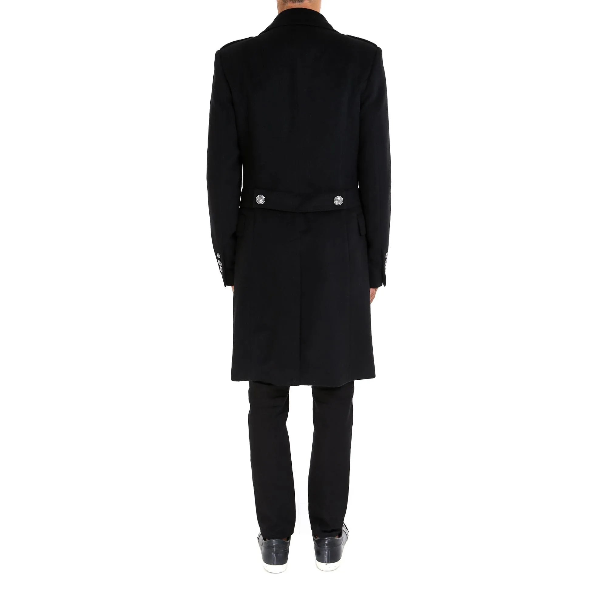 Balmain Double Breasted Long Coat