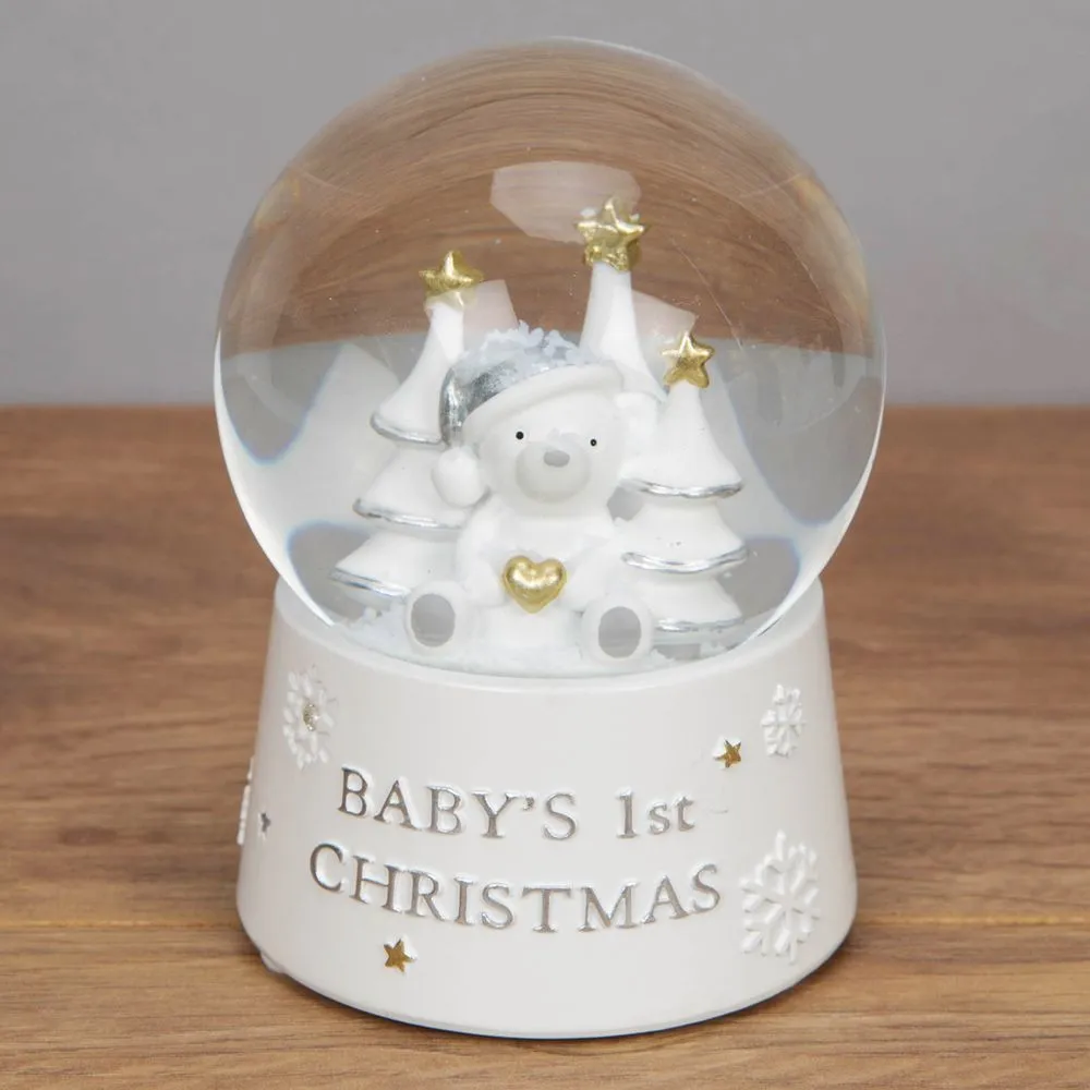 Bambino Babys First Christmas Snow Globe