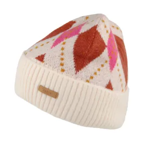 Barts Hats Eyvor Argyle Beanie Hat - Cream