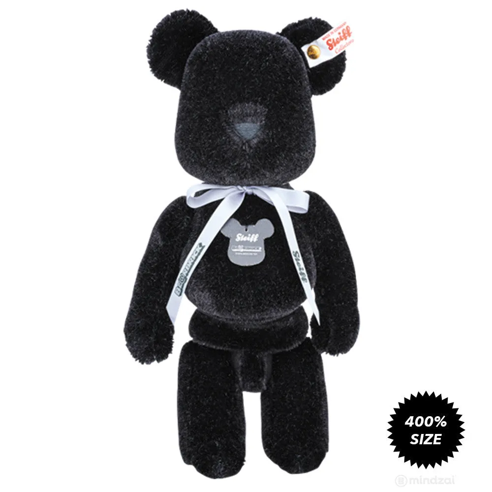 Bearbrick x Steiff Premium Teddy Bear Plush Toy - Black Edition