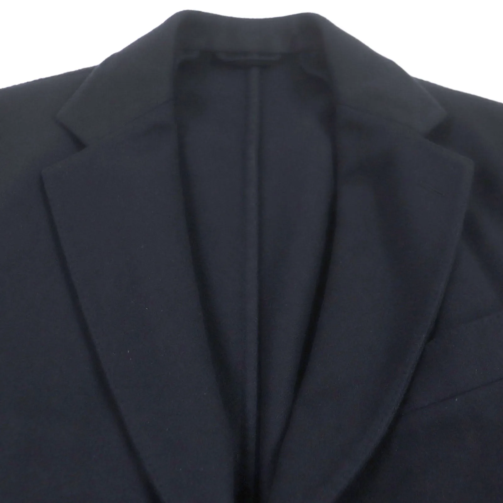 Belvest Cashmere Wool Chester Coat Dark Navy