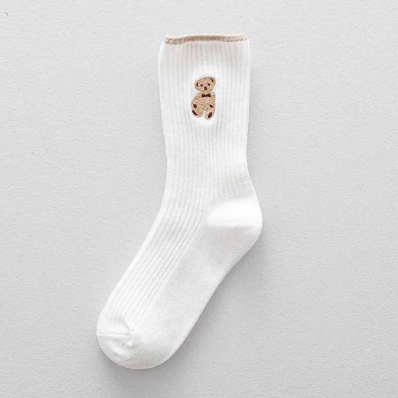 BerriesJam - 2024 Teddy Bear Mid-tube Sport Socks