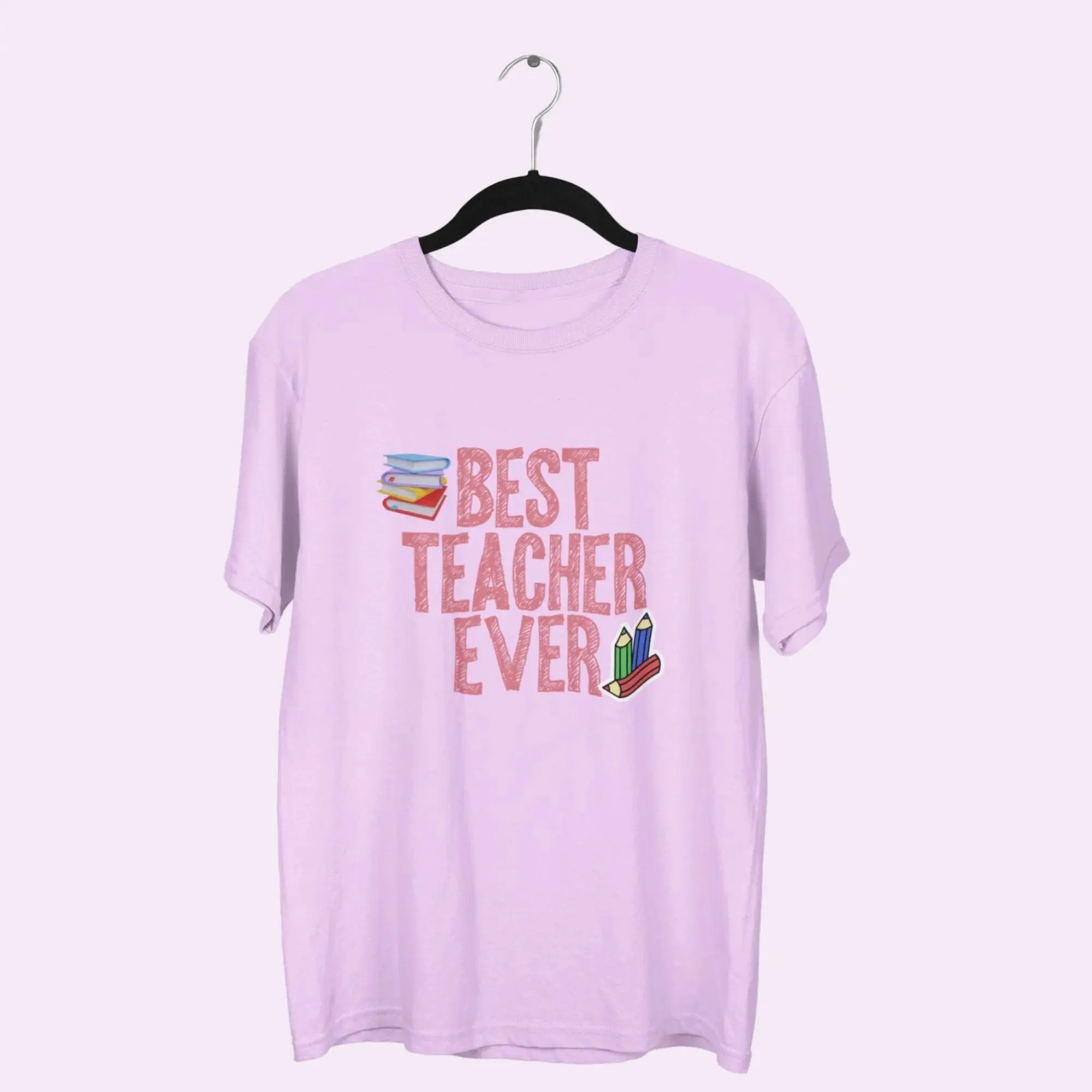 Best Teacher Ever round neck half sleeves classic t-shirt