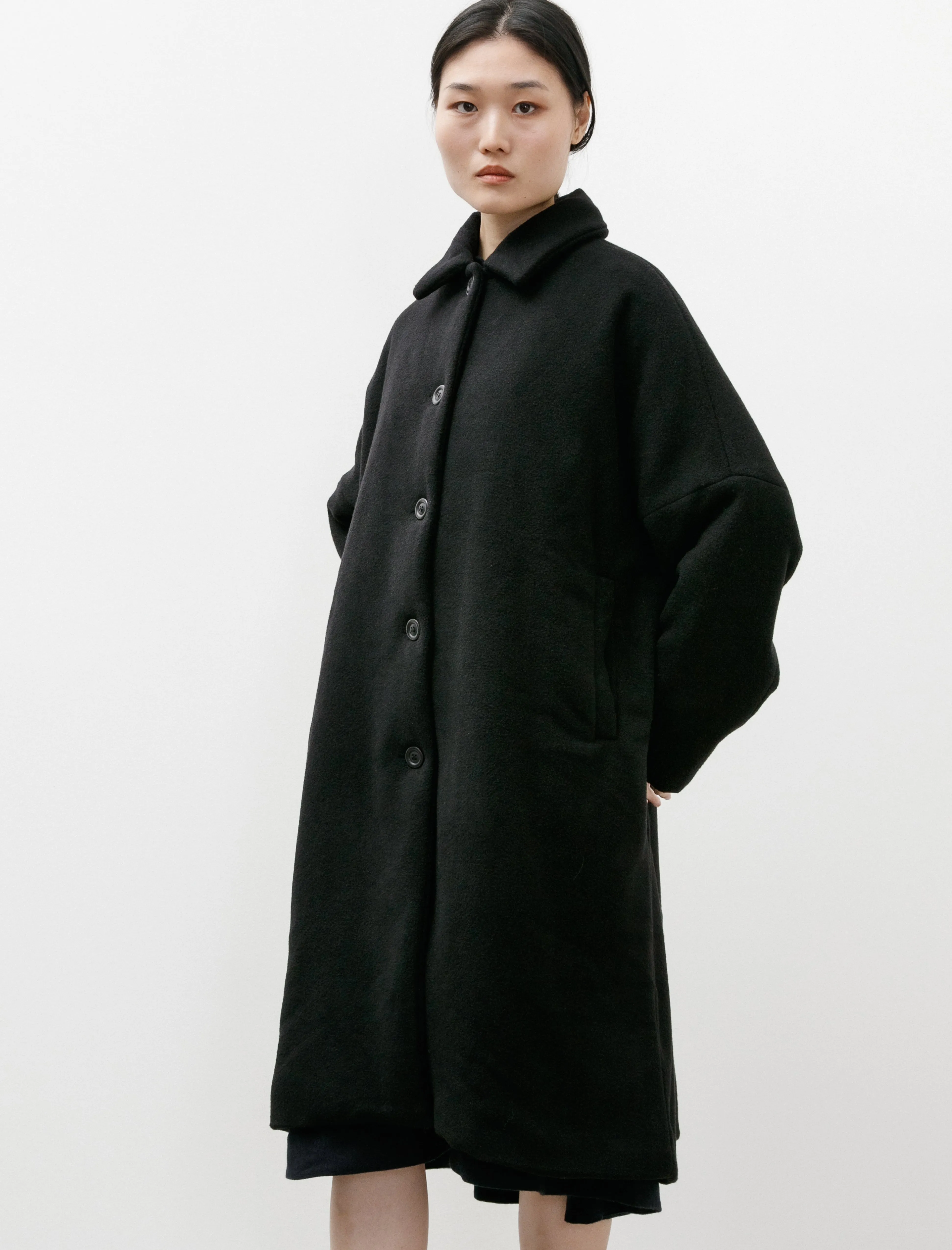 Big Blobby Coat Kasper Cashmere Black