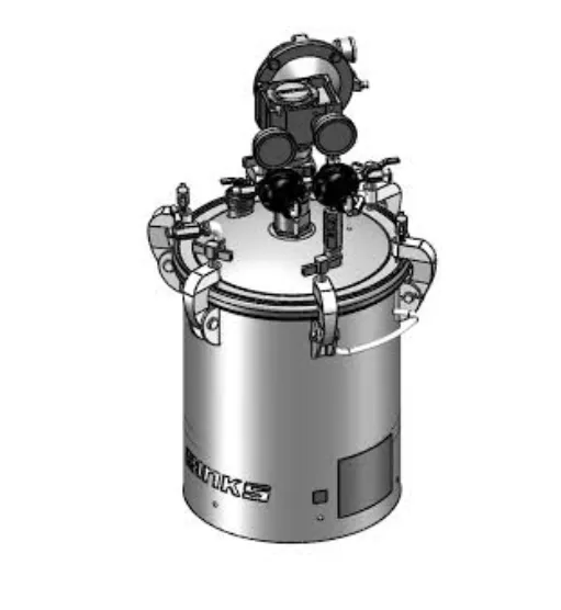 Binks 183G 5 Gallons ASME Galvanized Carbon Steel Pressure Tank - Double Regulated w/ Extra Sensitive Regulator & 15:1 Gear Reduced Agitator