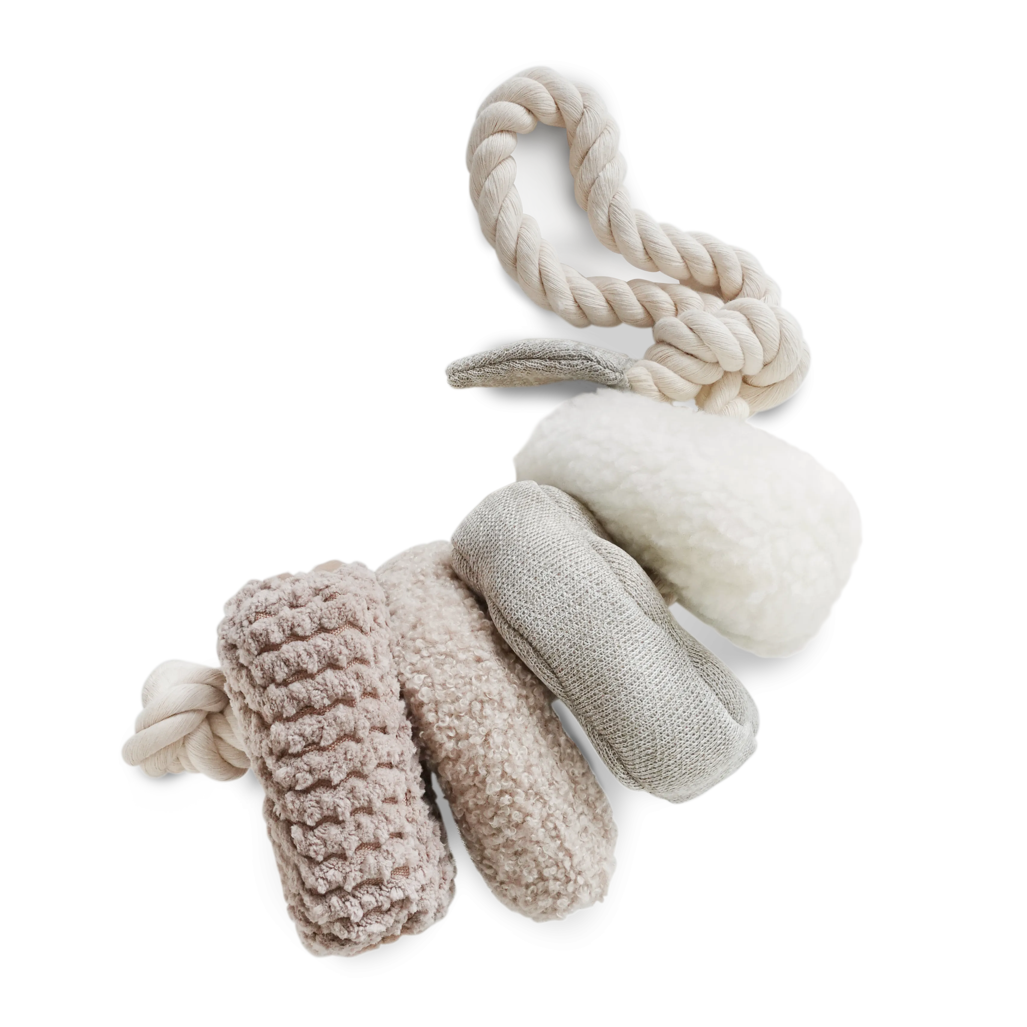 BLOCS//ENRICHMENT DOG TOY // NUDE