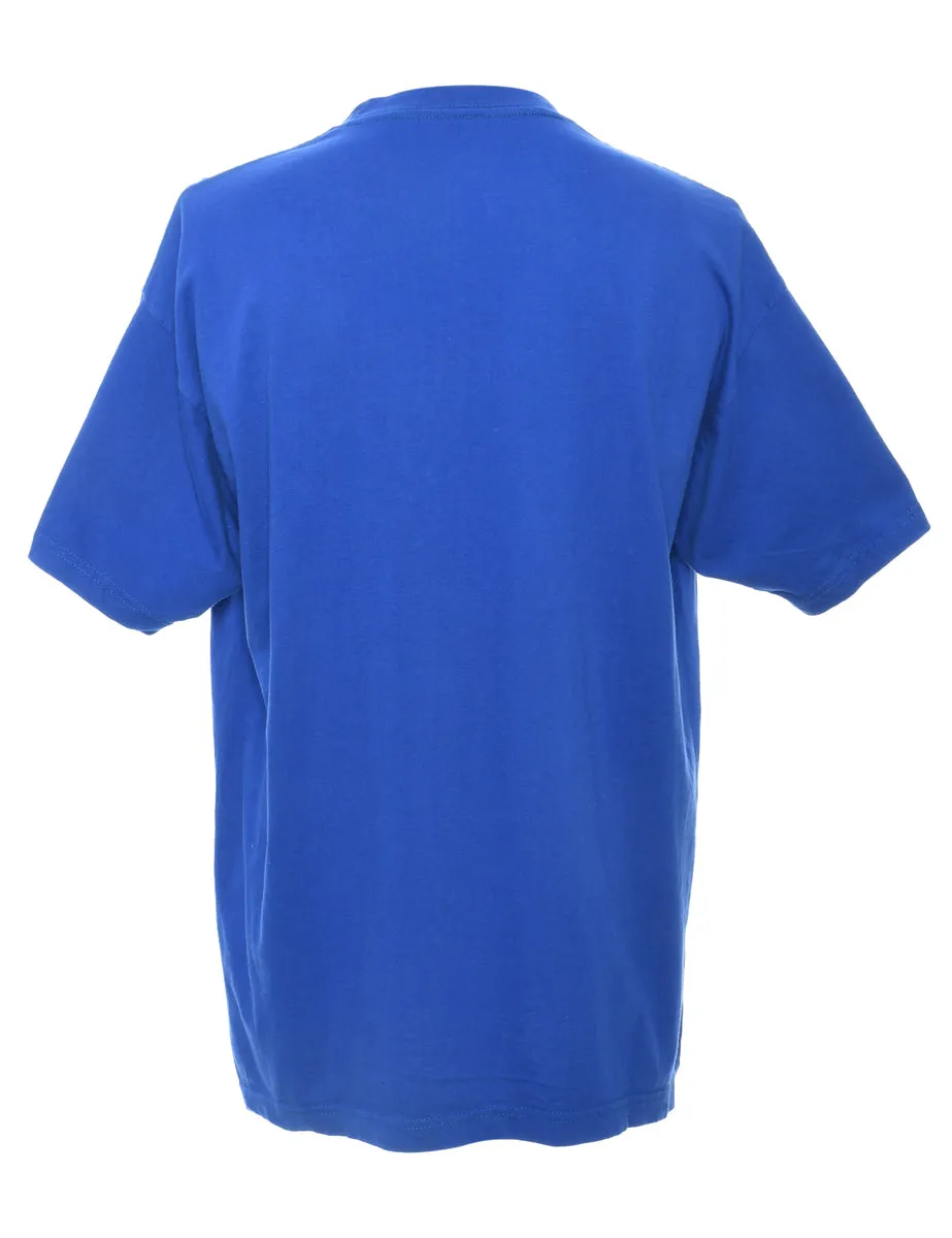 Blue Plain T-shirt - L