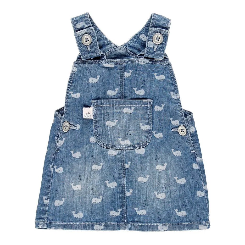 BOBOLI-DENIM OVERALL DRESS-109099-9243 PRINT