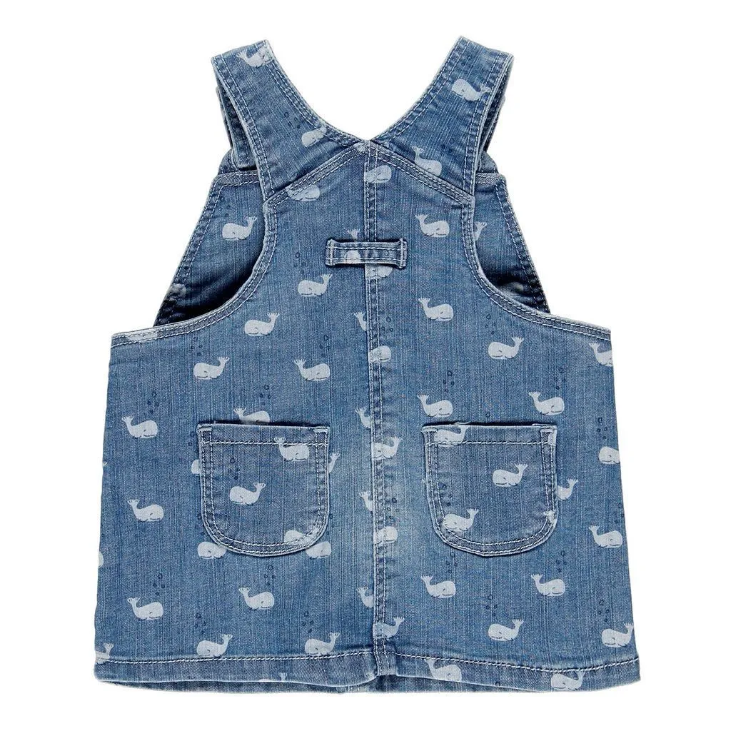 BOBOLI-DENIM OVERALL DRESS-109099-9243 PRINT