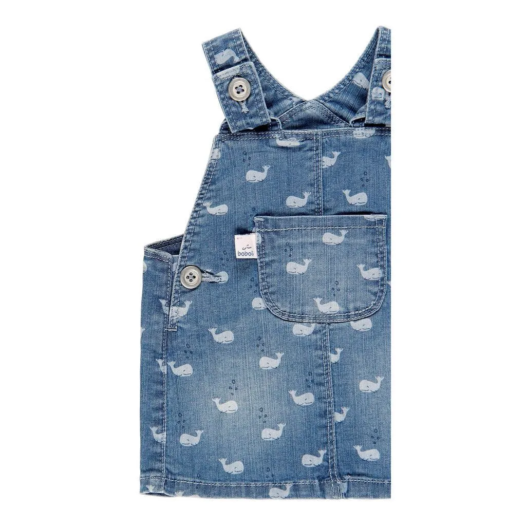 BOBOLI-DENIM OVERALL DRESS-109099-9243 PRINT