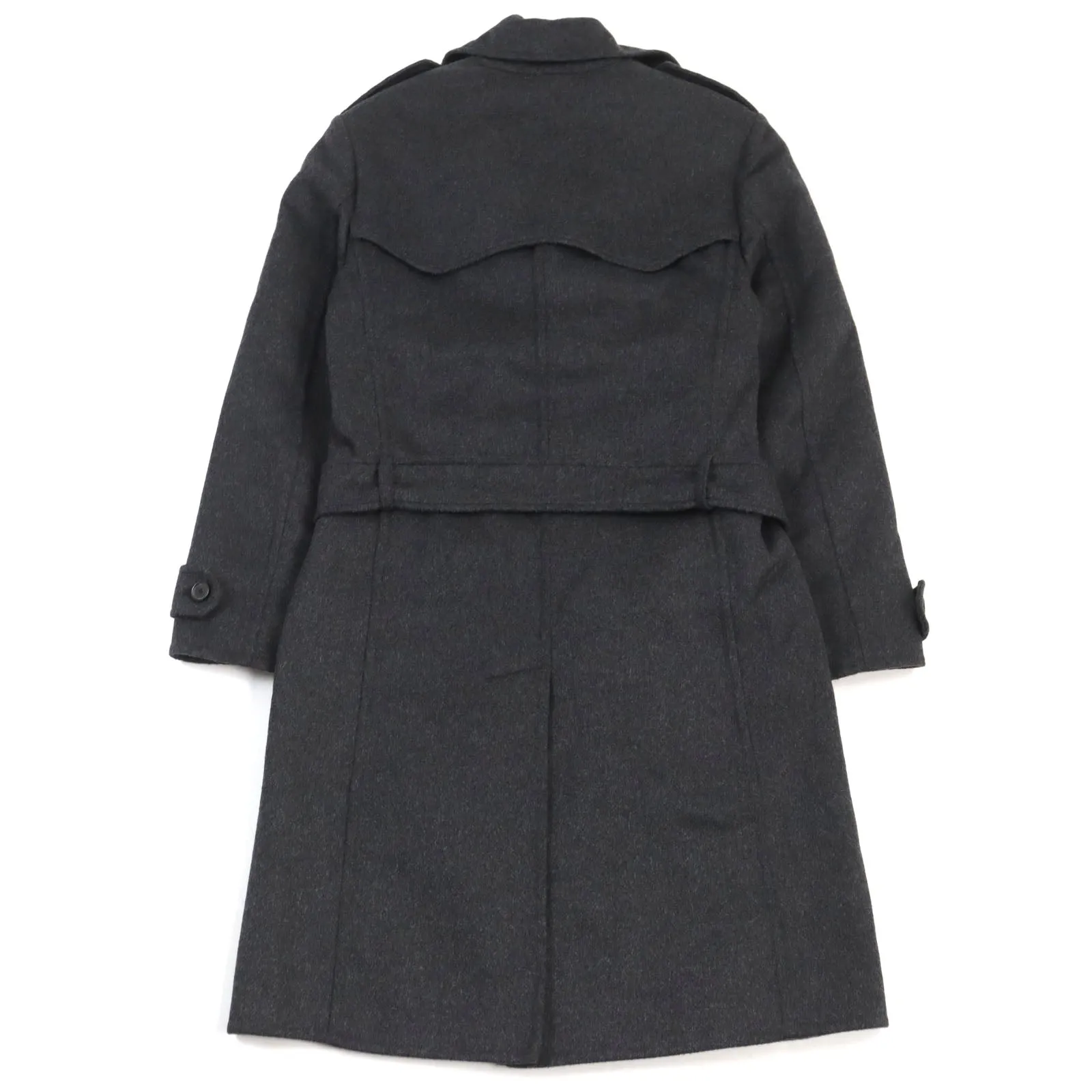 BOLS 1987 Cashmere Belted Long Coat Gray