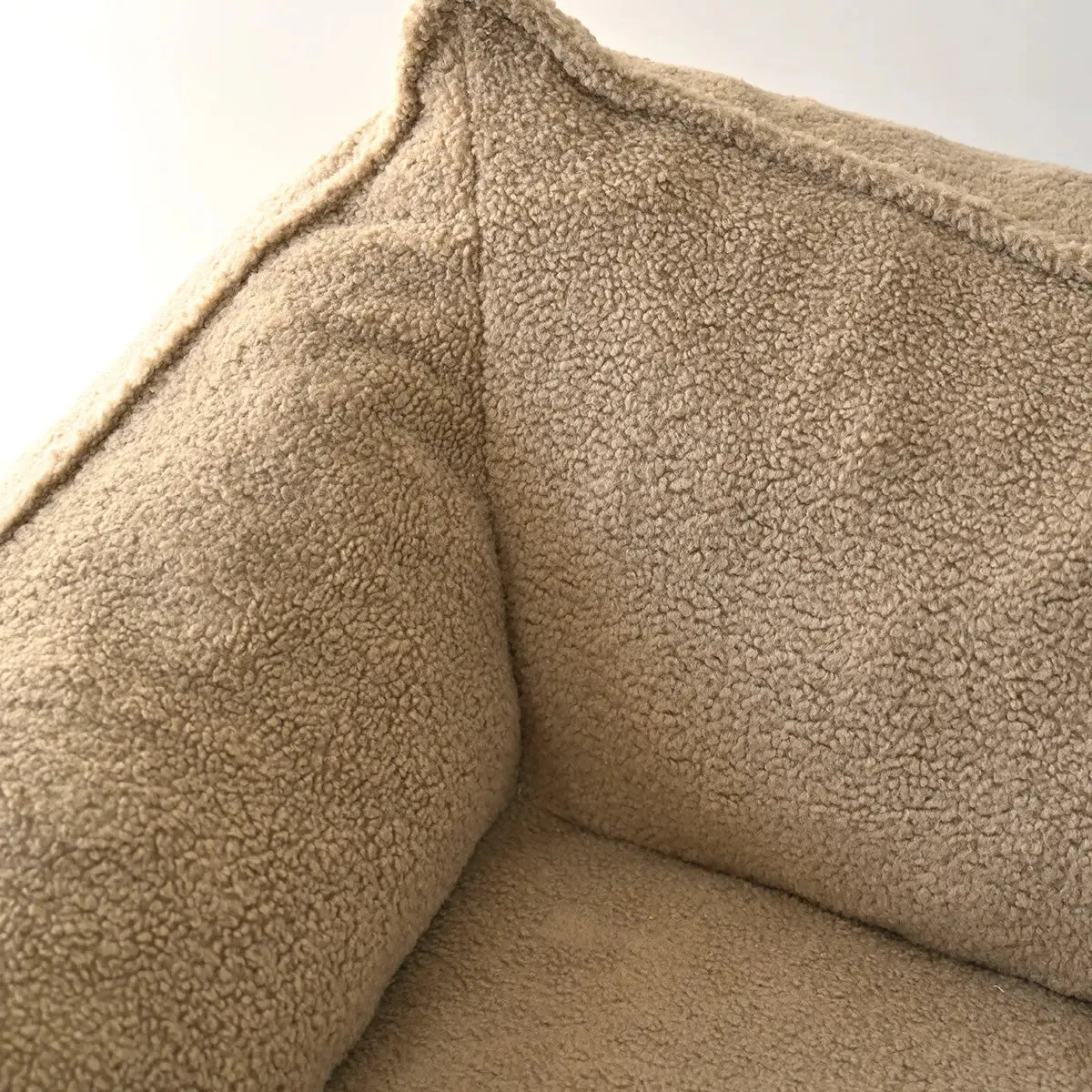 Boring Large Teddy Fabric Bean Bag Loveseat Sofa