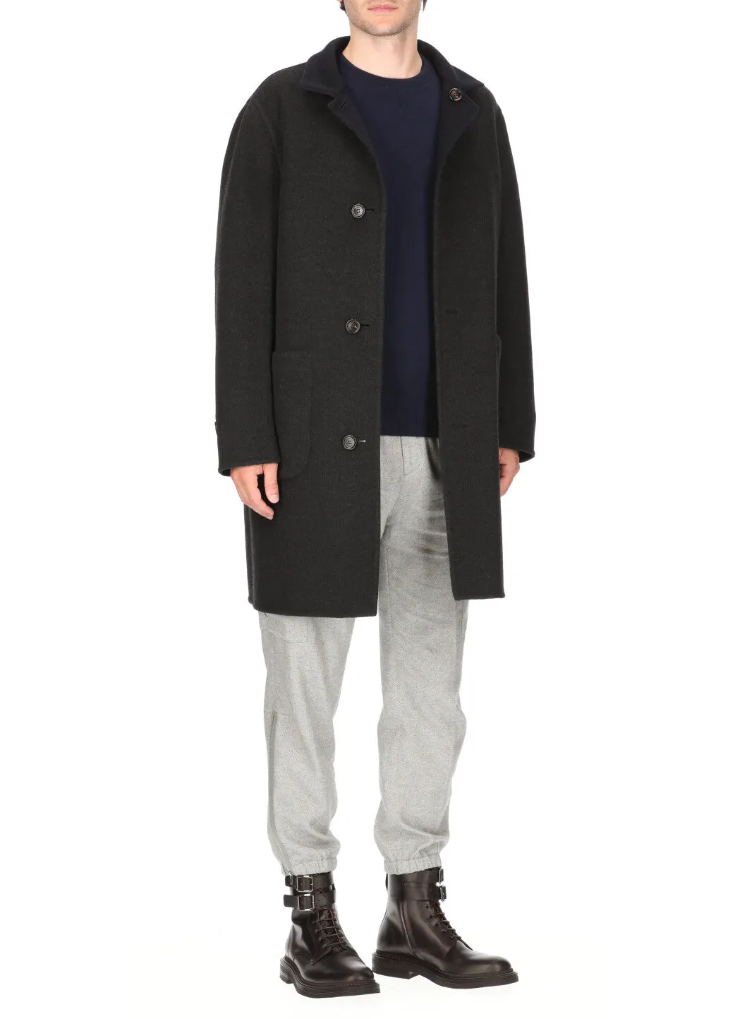 Brunello Cucinelli Single-Breasted Reversible Coat