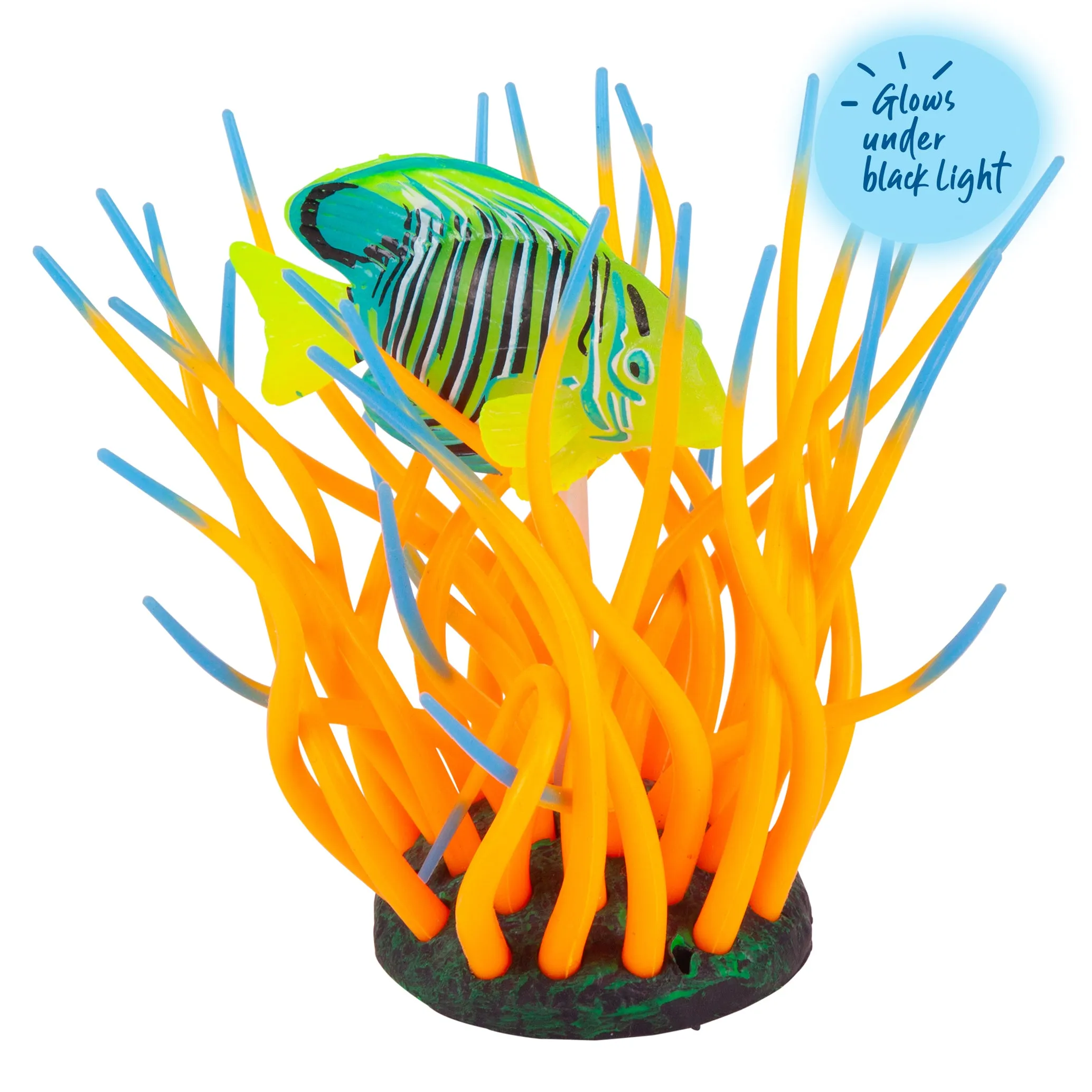 Bubbling Sea Anemone with Fish Tank Ornament