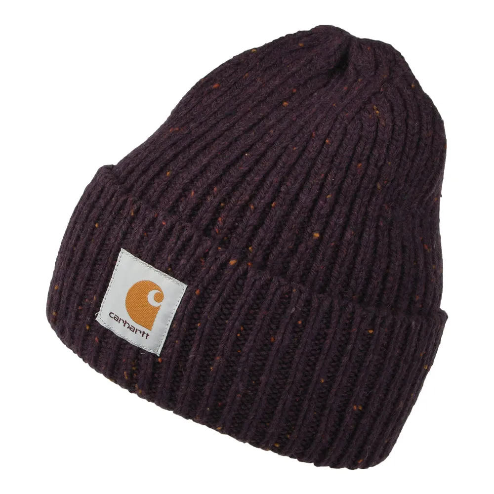 Carhartt WIP Hats Anglistic Beanie Hat - Dark Plum