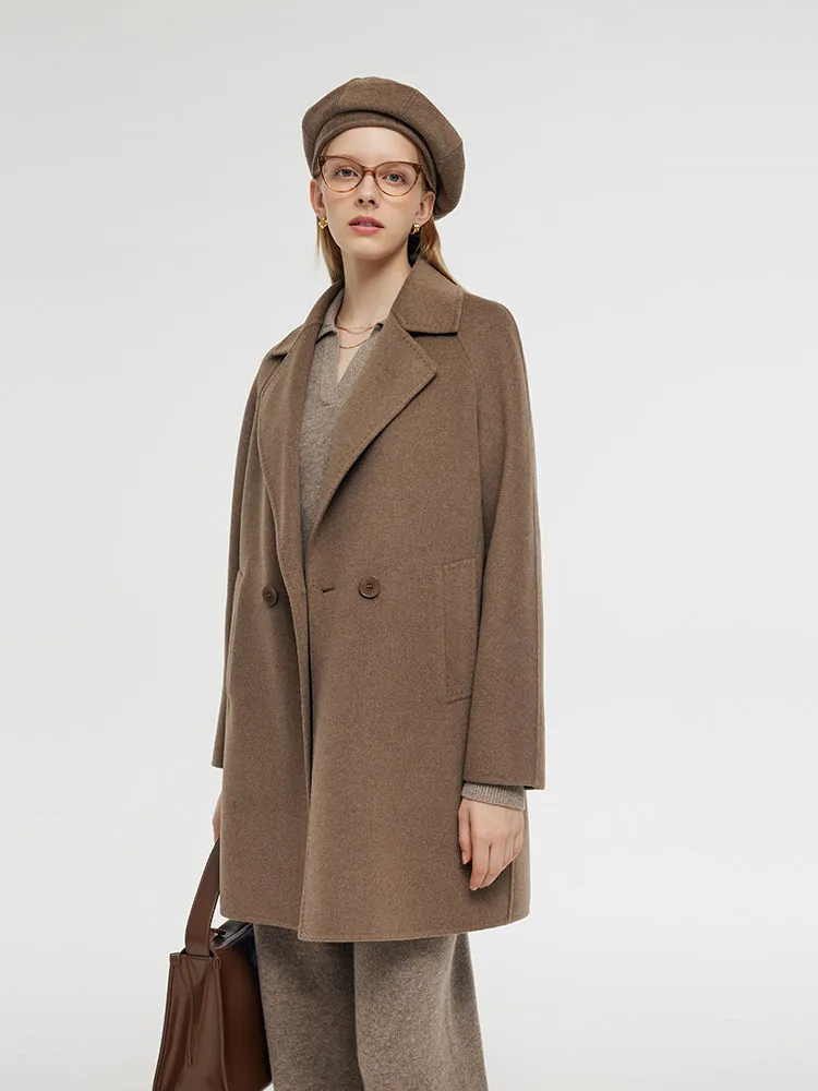 Cashmere And Wool Women Mid-Length Coat