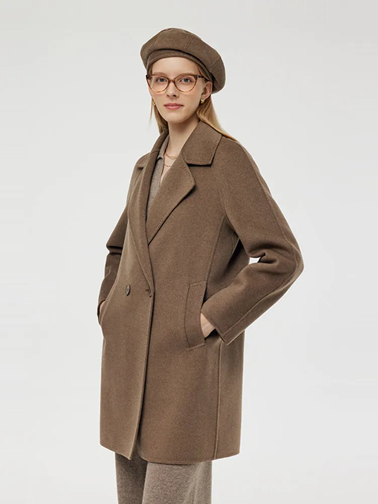 Cashmere And Wool Women Mid-Length Coat