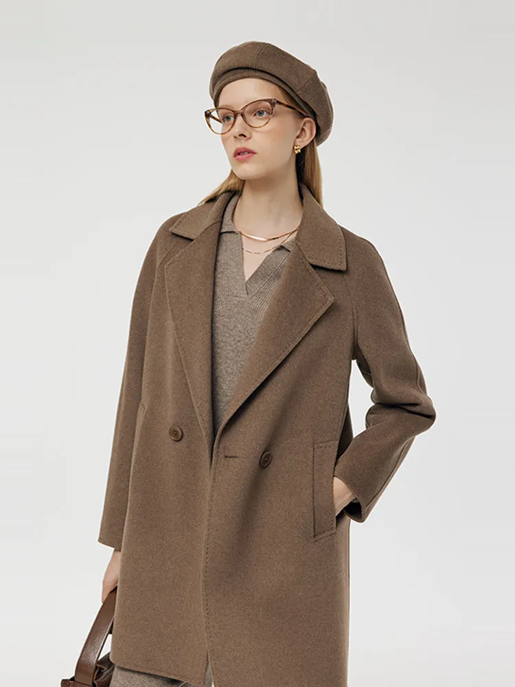 Cashmere And Wool Women Mid-Length Coat