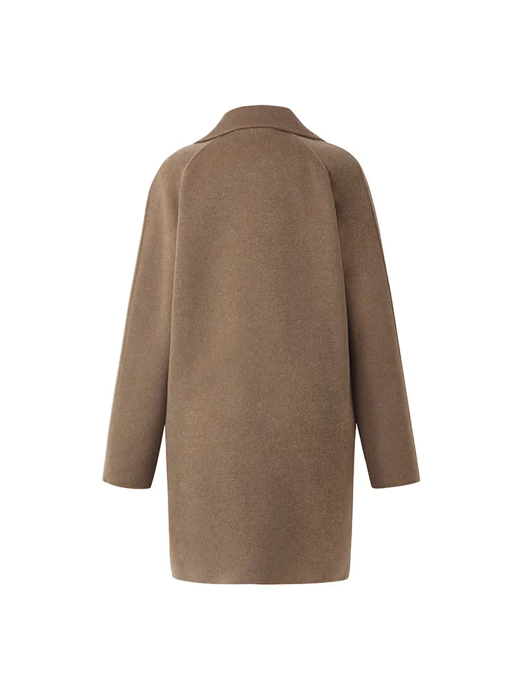 Cashmere And Wool Women Mid-Length Coat