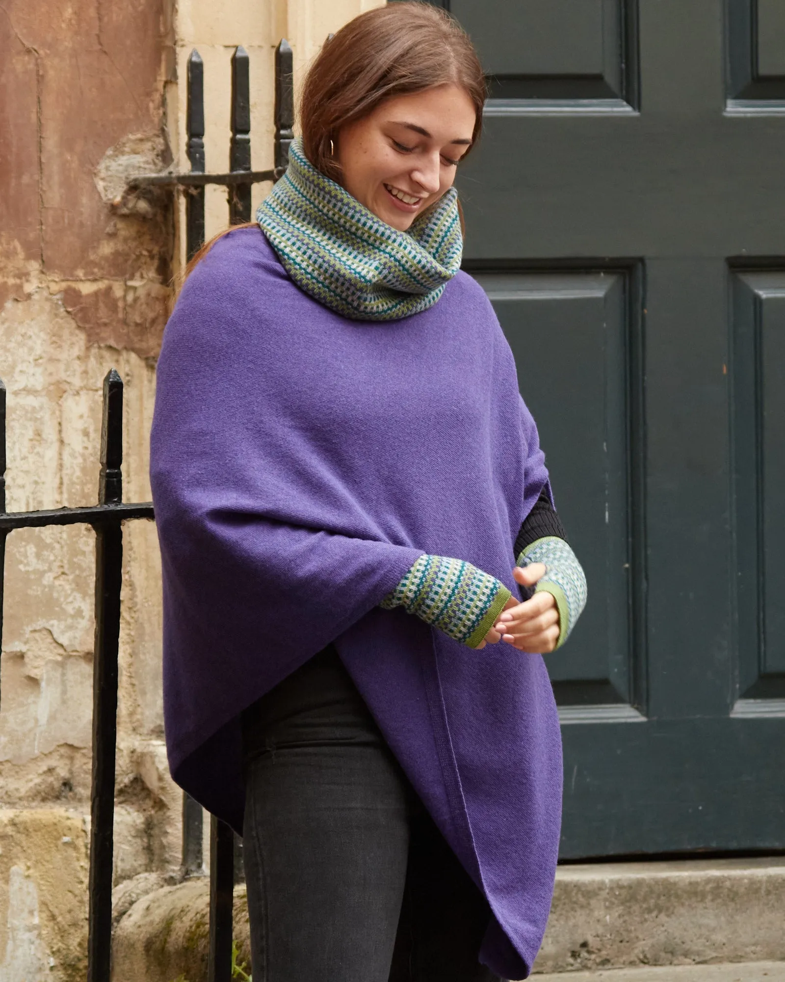 Cashmere Blend Geo Snood