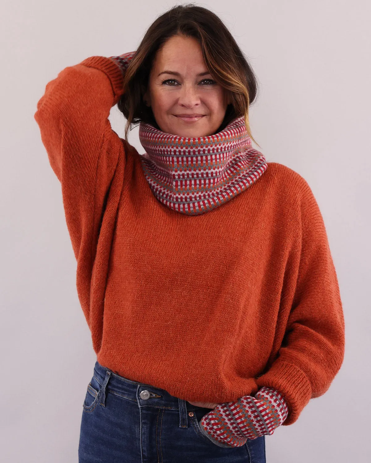 Cashmere Blend Geo Snood